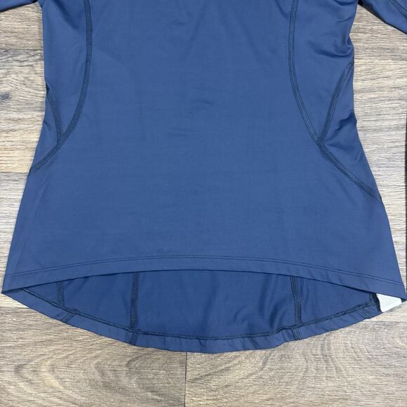 BloqUV Women's UPF 50 Sun Protective Mock Neck Top Size M Midnight Blue - Picture 3 of 13